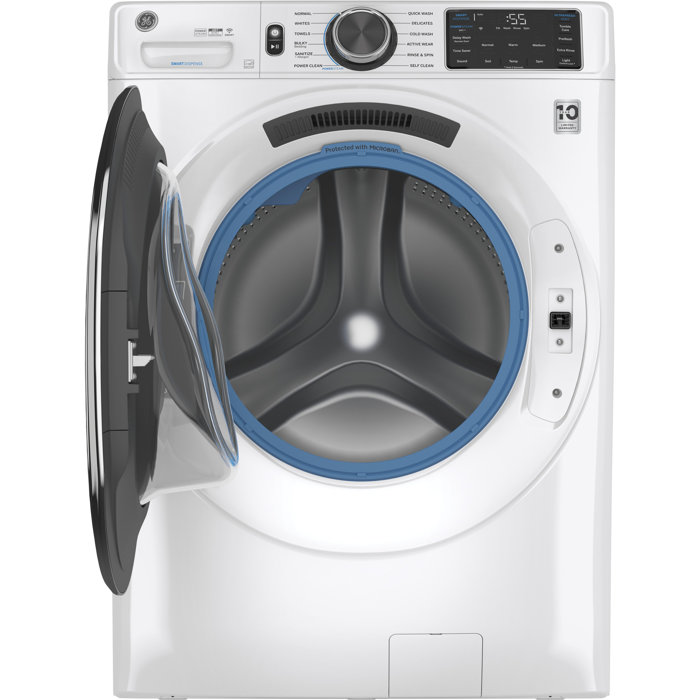 GE Appliances Energy Star Washer & Dryer Set with Stackable 4.8 Cubic